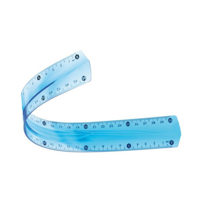 Bigpoint Esnek Cetvel, 30cm, Kırılma Dayanıklı, Yuvarlak Ölçüye Uygun - 1