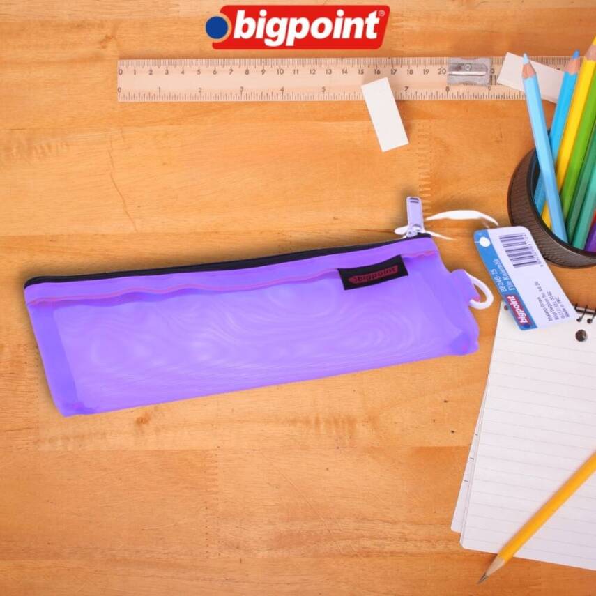 Bigpoint File Kalemlik, Askılıklı, Geniş Hazneli, Çantaya Asılır, Mor - 1