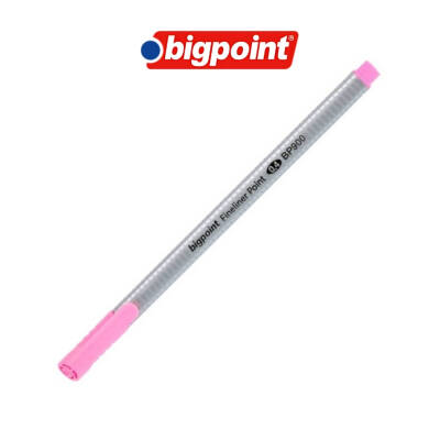 Bigpoint Fineliner Kalem, 0.4 mm Fiber Uç, Kokusuz Su Bazlı, Pembe - 3