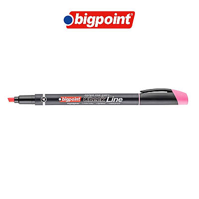 Bigpoint Fosforlu Kalem, Cep Tipi, Su Bazlı, Kurumaya Dayanıklı, Pembe - 2