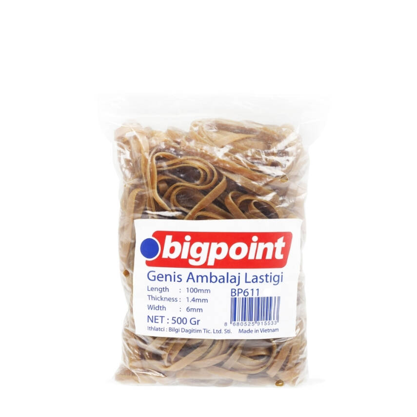 Bigpoint Geniş Ambalaj Lastiği 500 gr, %100 Kauçuk, Dayanıklı ve Esnek - 2