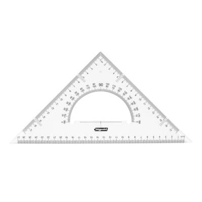 Bigpoint Gönye Seti, Kolay Kırılmaz PS Plastik, 2’li Set, 30 cm - 3