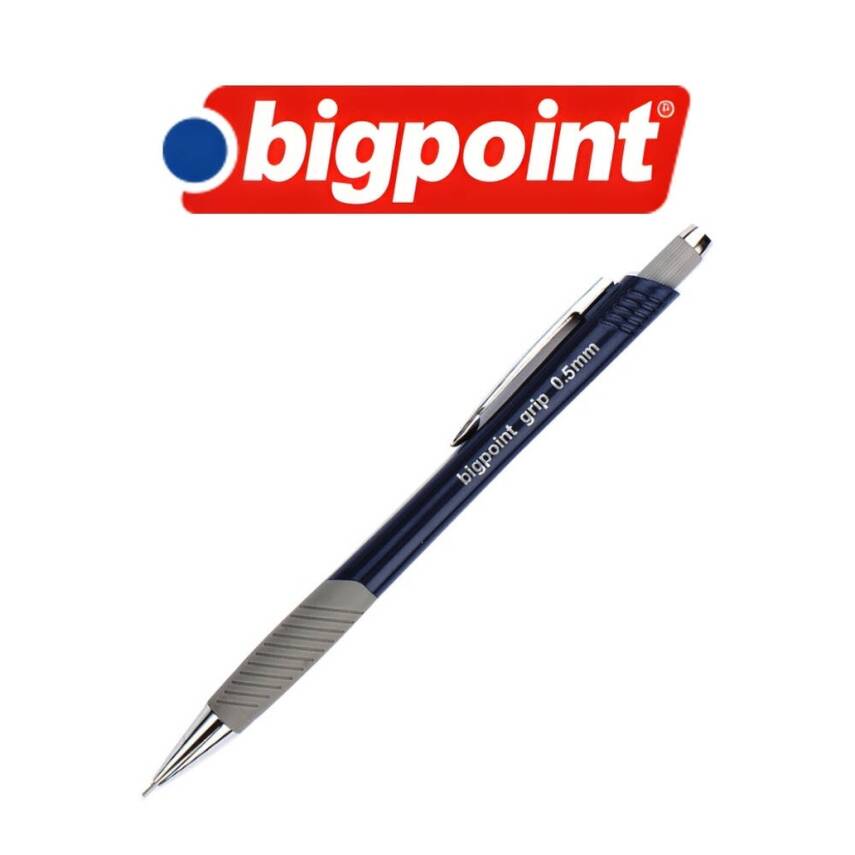 Bigpoint Grip Versatil Kalem, 0.5 mm, Gizlenebilir Uçlu, Lacivert - 2