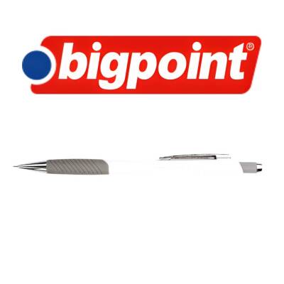 Bigpoint Grip Versatil Kalem, 0.7 mm, Metal Uç, Yumuşak Gövde, Beyaz - 4