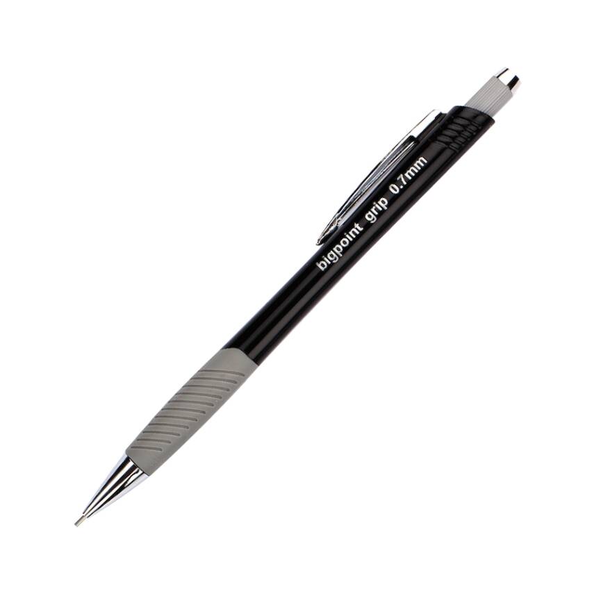 Bigpoint Grip Versatil Kalem, 0.7 mm, Metal Uç, Yumuşak Gövde, Siyah - 1