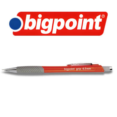 Bigpoint Grip Versatil Kalem, 0.7 mm, Metal Uç, Yumuşak Gövde, Turuncu - 4