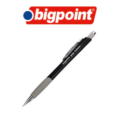 Bigpoint Grip Versatil Kalem, 0.9 mm, Metal Uç, Yumuşak Gövde, Siyah - 3