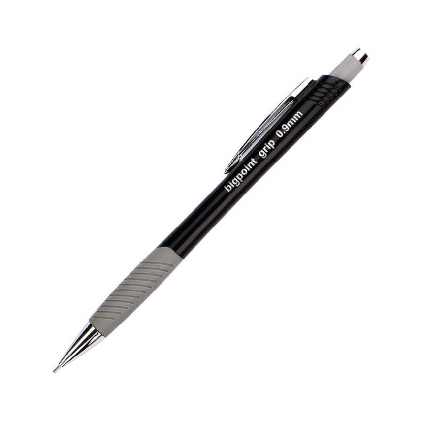 Bigpoint Grip Versatil Kalem, 0.9 mm, Metal Uç, Yumuşak Gövde, Siyah - 1