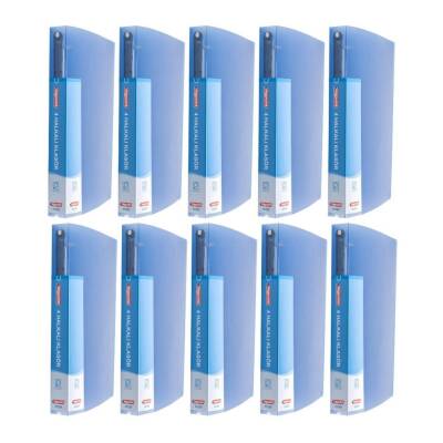 Bigpoint Halkalı Klasör, 10 Adet, 4 Halkalı, 150 A4 Kapasiteli, Mavi - 2