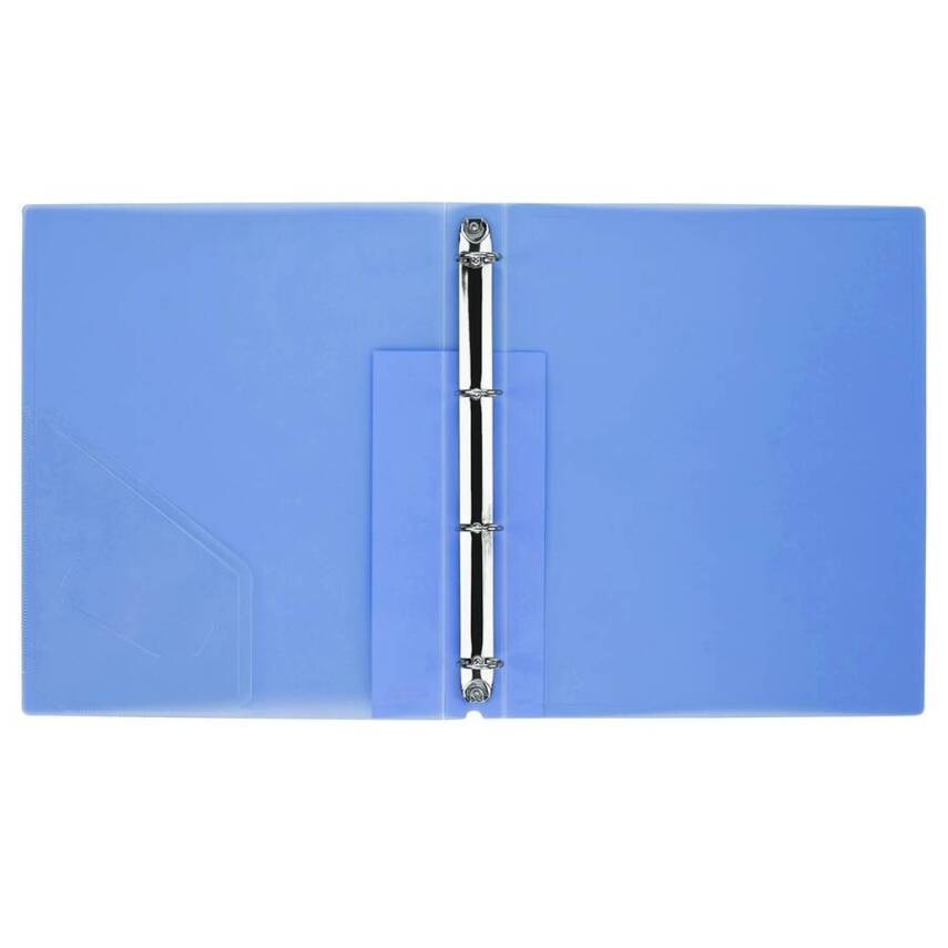 Bigpoint Halkalı Klasör, 4 Halkalı, İç Cepli, 150 A4 Kapasiteli, Mavi - 2