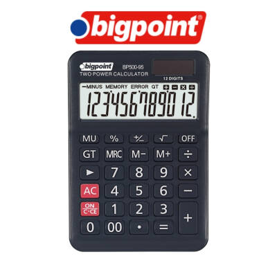 Bigpoint Hesap Makinesi, 12 Haneli, Güneş Enerjili - 2