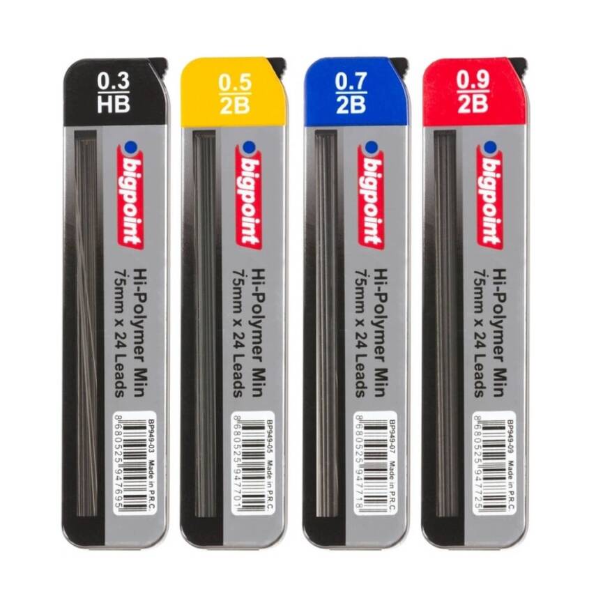 Bigpoint Kalem Ucu, 0.5 mm, HB, 75 mm, 24'lü Tüp - 2