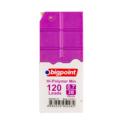 Bigpoint Kalem Ucu, 0.7 mm, 2B, 120'li Mor Tüp - Bigpoint