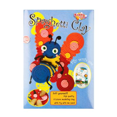 Bigpoint Kiddy Clay Spaghetti Hamur, Kolay Şekil Alan, 100gr, 8 Renkli - Bigpoint