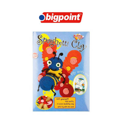 Bigpoint Kiddy Clay Spaghetti Hamur, Kolay Şekil Alan, 100gr, 8 Renkli - 2
