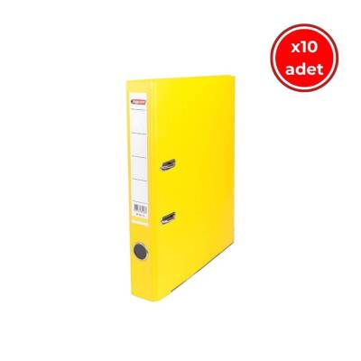 Bigpoint Dar Klasör, 10 Adet, 2 Halkalı, 350 Sayfa Kapasiteli, Sarı - Bigpoint
