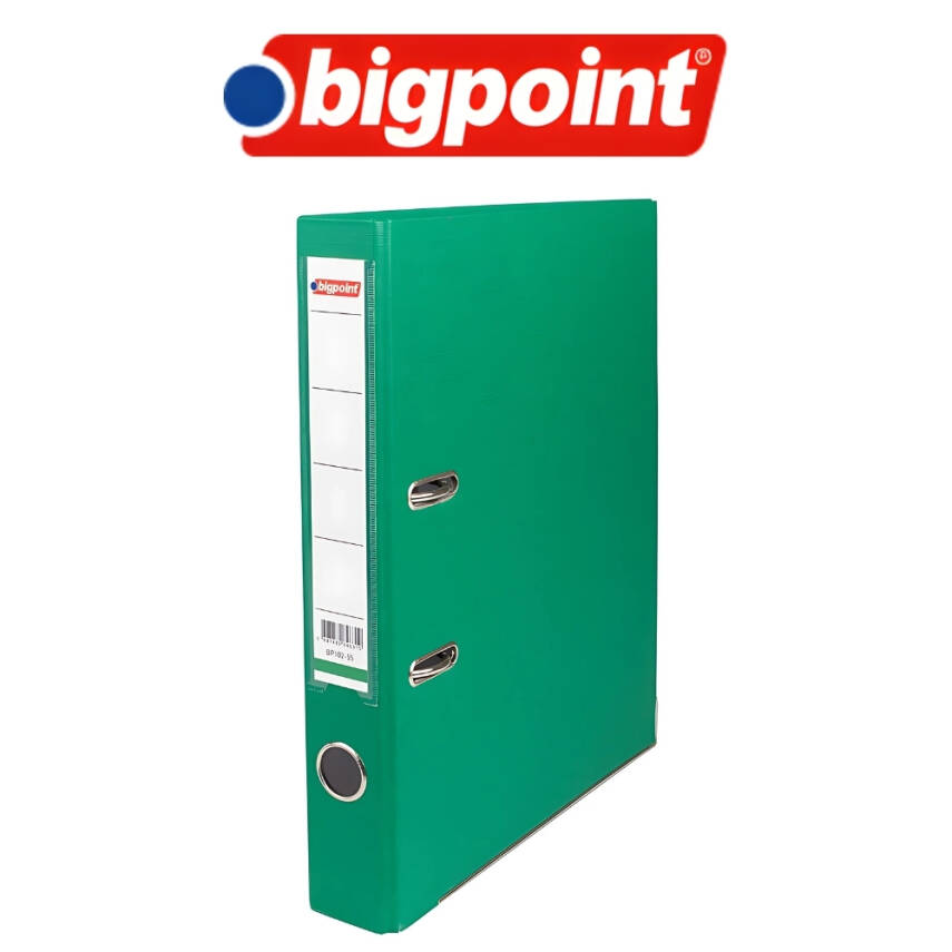 Bigpoint Dar Klasör, 2 Halkalı Mekanizma, 350 Sayfa Kapasiteli, Yeşil - 3