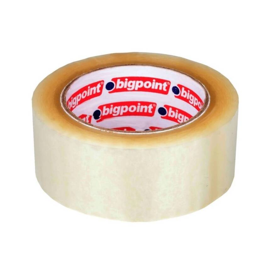 Bigpoint Koli Bandı 45 mm x 100 m Şeffaf, Yüksek Dayanıklılık - 1