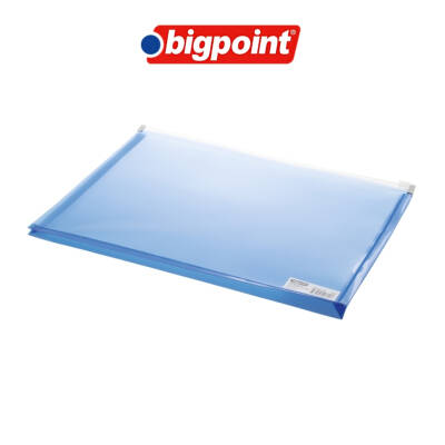 Bigpoint Körüklü Döküman Dosyası, A4, Fermuarlı, 2.6 cm Kapasite, Mavi - 3