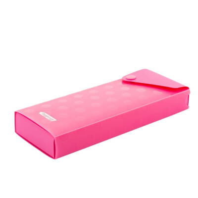 Bigpoint Kutu Kalemlik, Çıtçıtlı Kapak, Kolay Kullanım, Geniş, Pembe - 3