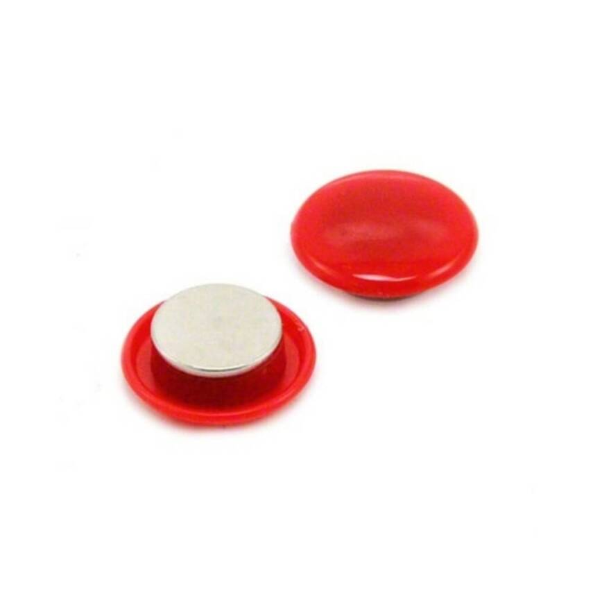 Bigpoint Magnet 30 mm Mıknatıs, Kırmızı, 6’lı Blister, Plastik Kaplama - 2