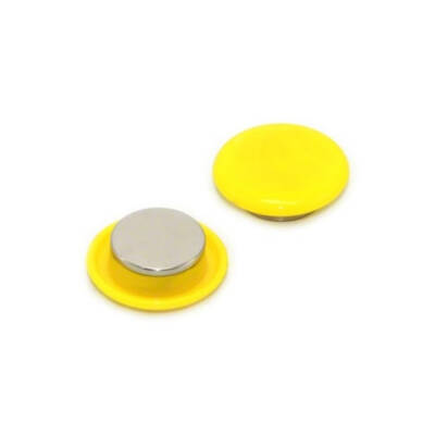 Bigpoint Magnet 30 mm Mıknatıs, Sarı, 6’lı Blister, Plastik Kaplama - 2