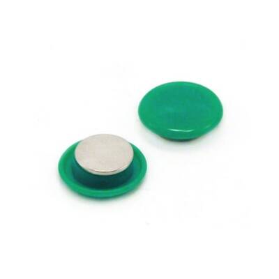 Bigpoint Magnet 30 mm Mıknatıs, Yeşil, 6’lı Blister, Plastik Kaplama - 2