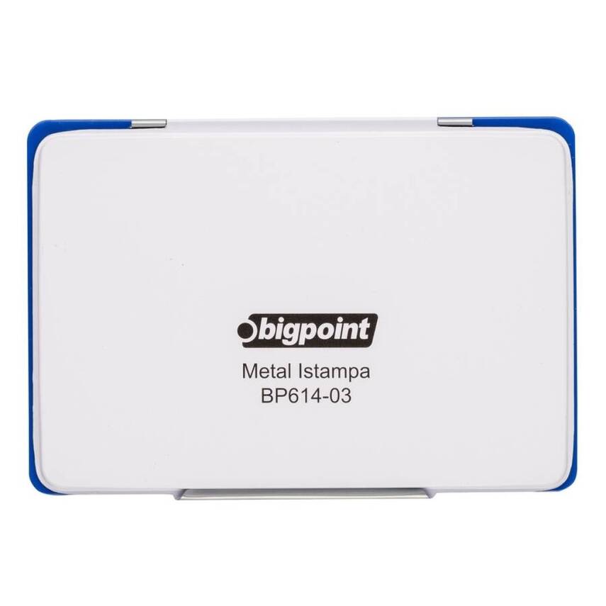 Bigpoint Metal Istampa, Yüksek Emicili Mürekkep, Damga Pedi, 14x10 cm - 1