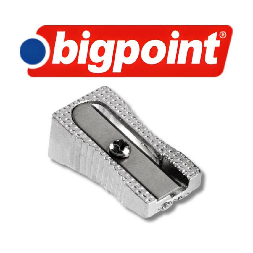 Bigpoint Metal Kalemtıraş, Çelik Bıçaklı, Üçgen, Kolay Tutuşlu - 3