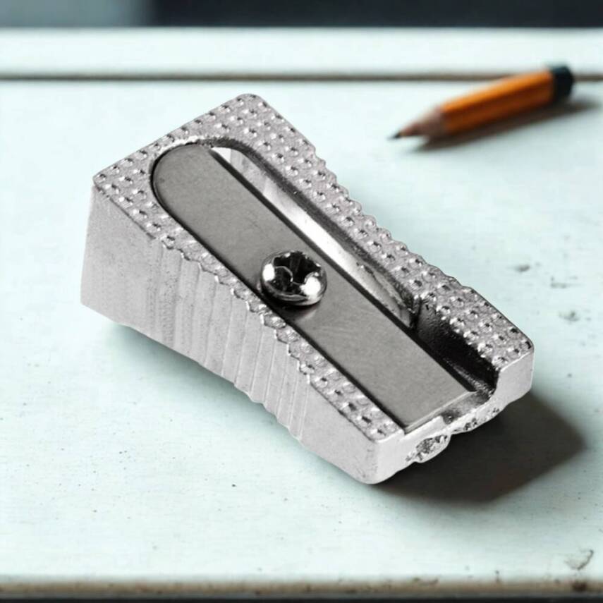 Bigpoint Metal Kalemtıraş, Çelik Bıçaklı, Üçgen, Kolay Tutuşlu - 4