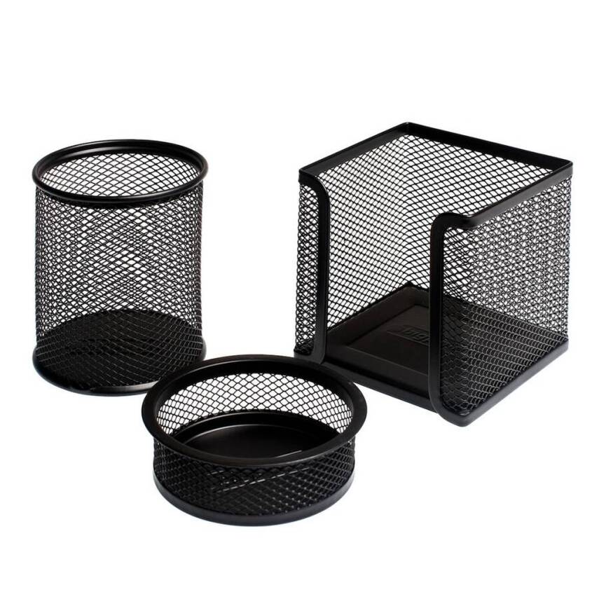 Bigpoint Metal Masa Düzenleyici Set, 3’lü, Kaydırmaz Tabanlı, Siyah - 1