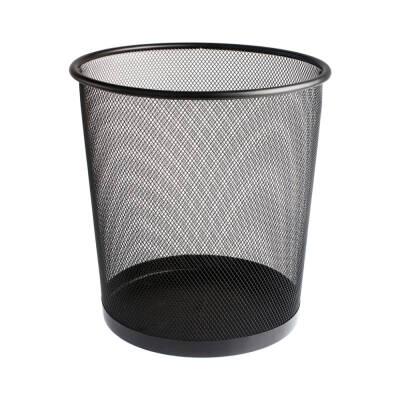 Bigpoint Metal Perfore Çöp Kovası, Büyük Boy, Siyah, 12 L, Paslanmaz - 1
