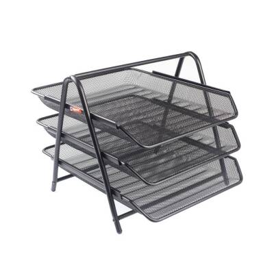 Bigpoint Metal Perfore Evrak Rafı, 3’lü, Siyah, Dayanıklı, A4, Letter - Bigpoint