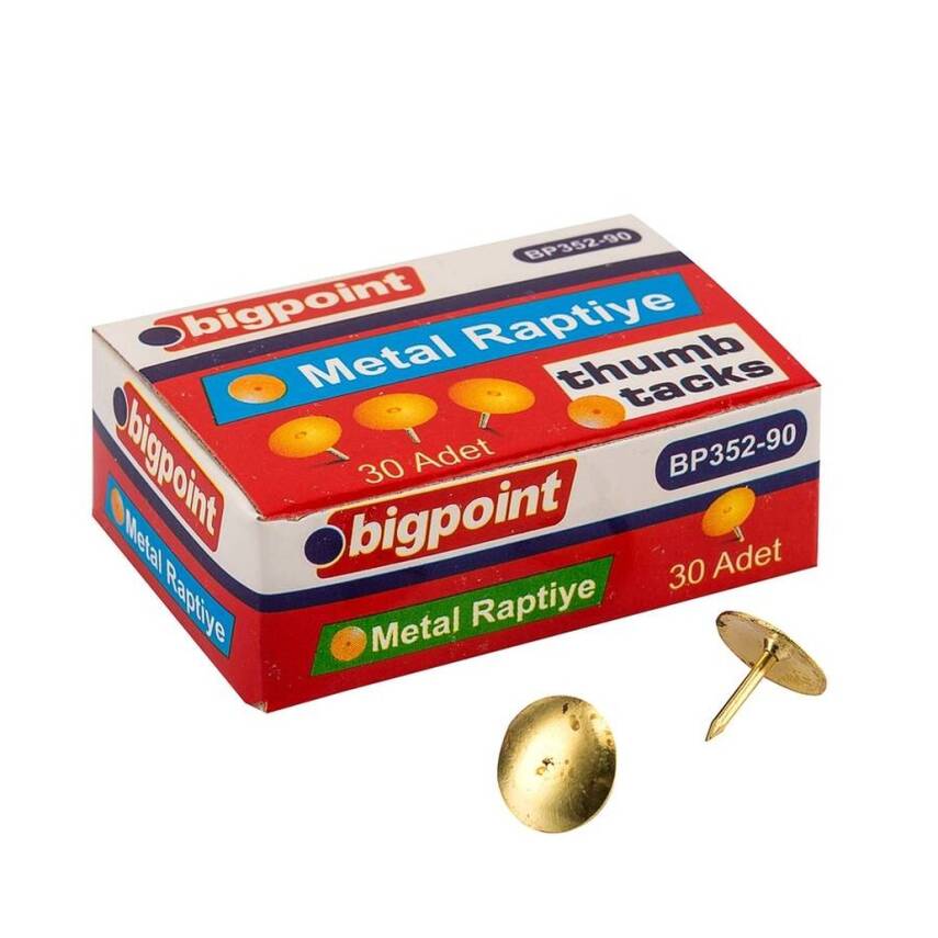 Bigpoint Metal Raptiye, Sarı (Pirinç), 30’lu, Dayanıklı, Şık Tasarım - 1