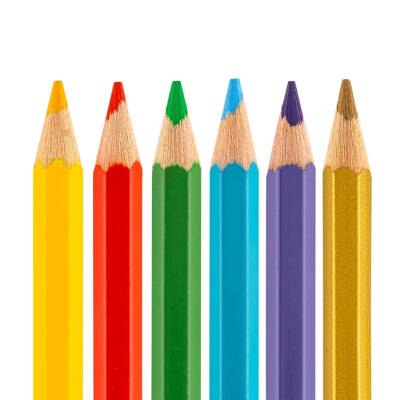 Bigpoint Metal Tüplü Kuru Boya Kalemi, 12 Renk, Altıgen Gövde - 4