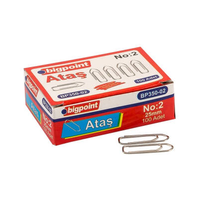 Bigpoint Nikel Ataş No:2, 25 mm, Oksitlenme Önleyici Nikel Kaplama - Bigpoint