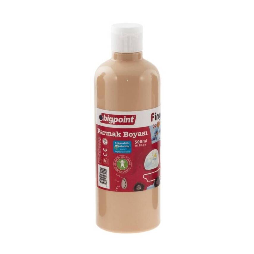 Bigpoint Parmak Boyası, 500ml, Güvenli, Parmak ve Fırça Uyum,Ten Rengi - 1