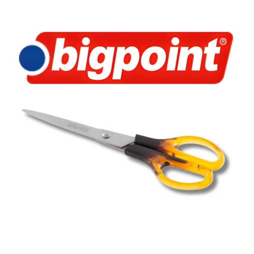 Bigpoint Paslanmaz Çelik Makas 17 cm, Ofis ve Kırtasiye İçin Uygun - 4