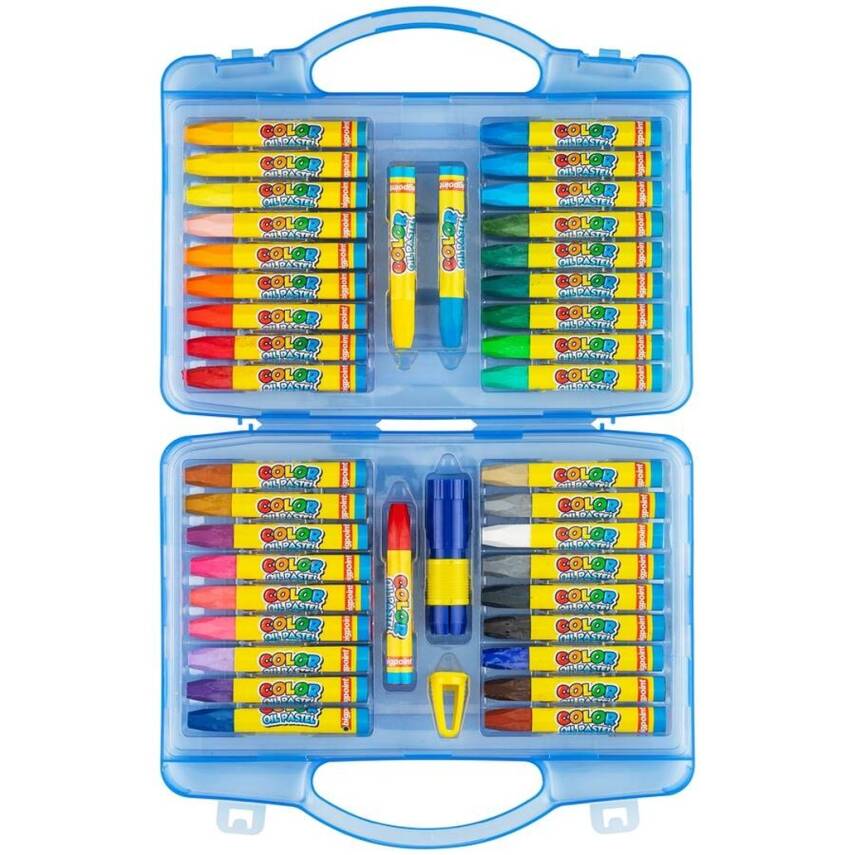 Bigpoint Pastel Boya Seti, 39 Renk, Canlı Renk, Mavi Çantalı, Hediyeli - 2