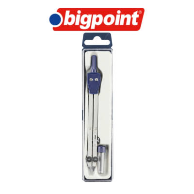 Bigpoint Pergel Seti, Çift Ayağı Bükülebilir, Paslanmaz Metal - 2