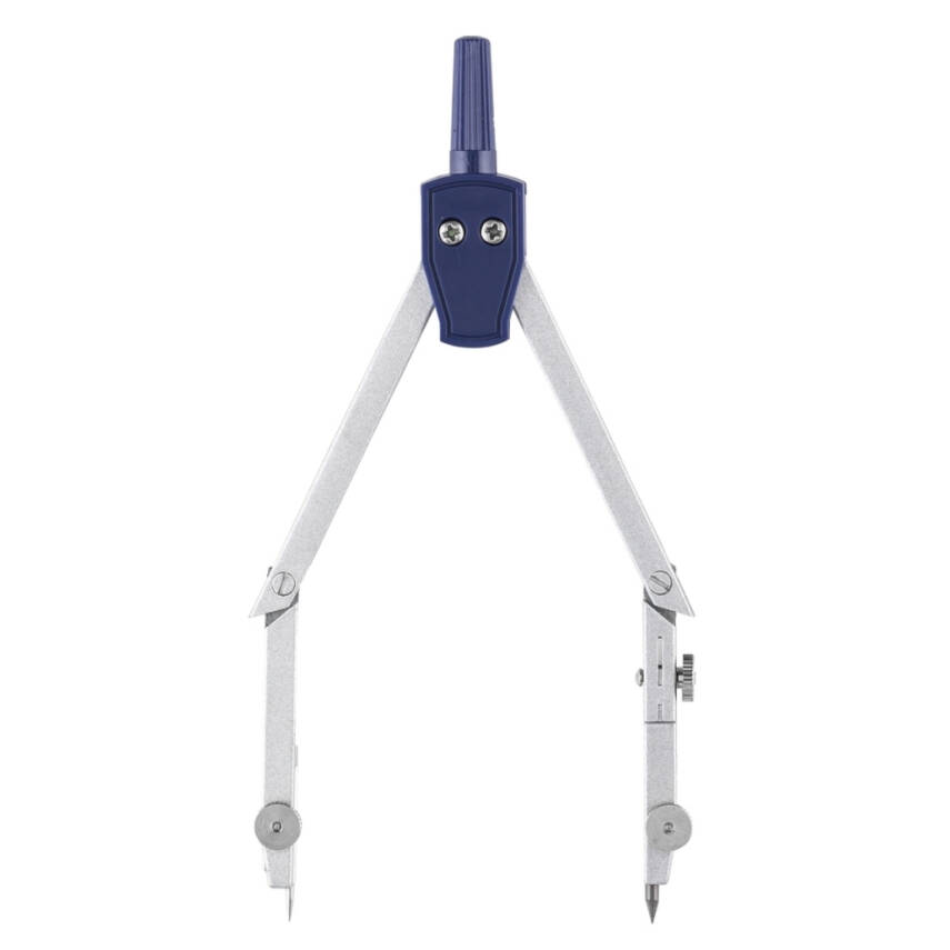 Bigpoint Pergel Seti, Çift Ayağı Bükülebilir, Paslanmaz Metal - 4