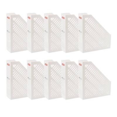 Bigpoint Plastik Kutu Klasör, 10 Adet, Dikey - Yatay, A4 - A5, Beyaz - 2