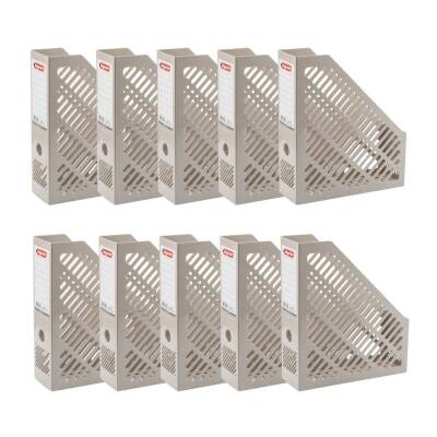 Bigpoint Plastik Kutu Klasör, 10 Adet, Dikey - Yatay, A4 - A5, Gri - 2