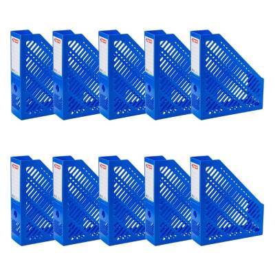 Bigpoint Plastik Kutu Klasör, 10 Adet, Dikey - Yatay, A4 - A5, Mavi - 2