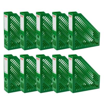 Bigpoint Plastik Kutu Klasör, 10 Adet, Dikey - Yatay, A4 - A5, Yeşil - 2