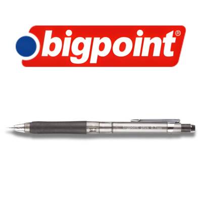 Bigpoint Plus Versatil Kalem, 0.7 mm, Metal Uç, Yumuşak Gövde, Gri - 4