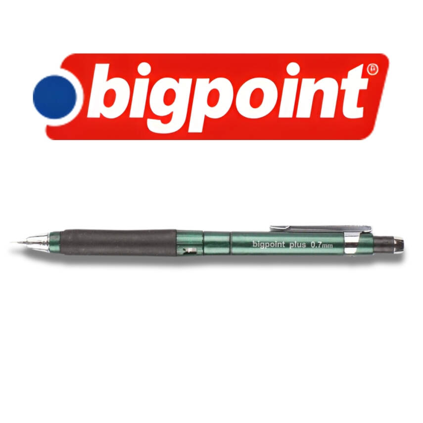 Bigpoint Plus Versatil Kalem, 0.7 mm, Metal Uç, Yumuşak Gövde, Yeşil - 4