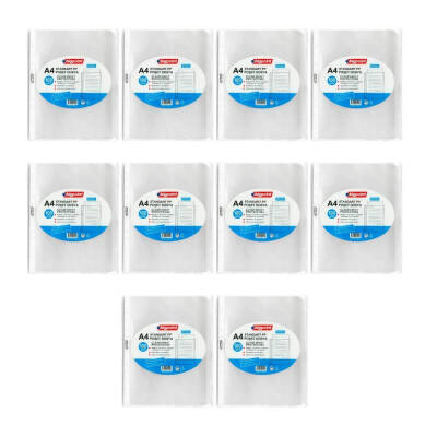 Bigpoint Poşet Dosya, 10 Adet, 60 A4 Kapasite, 100'lü Paket, Şeffaf - 2