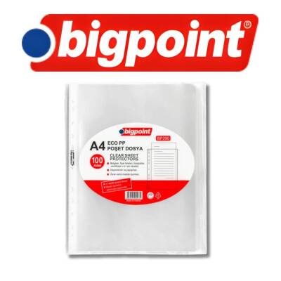 Bigpoint Poşet Dosya, A4, 100’lü, Eco Şeffaf, Klasör İçin Uygun - 4
