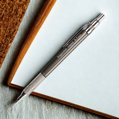 Bigpoint Rapid Versatil Kalem, 0.7 mm, Metal Uç, Kumlu Gövde, Gri - 4